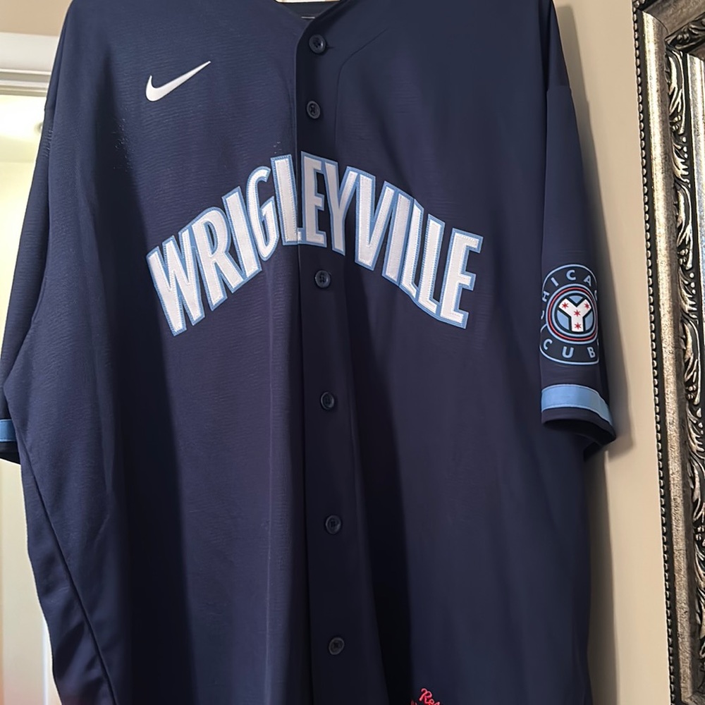 Happ Chicago Cubs Wrigleyville Jersey, worn 2 times, like new